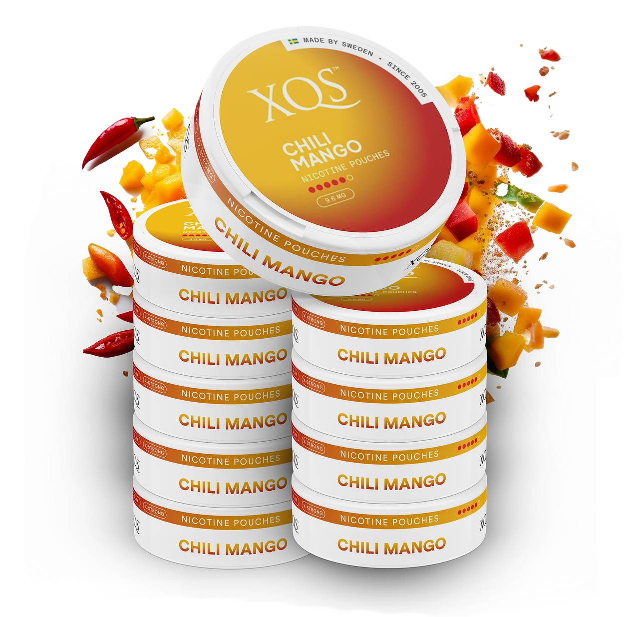 10 Cans XQS Chili Mango Strong