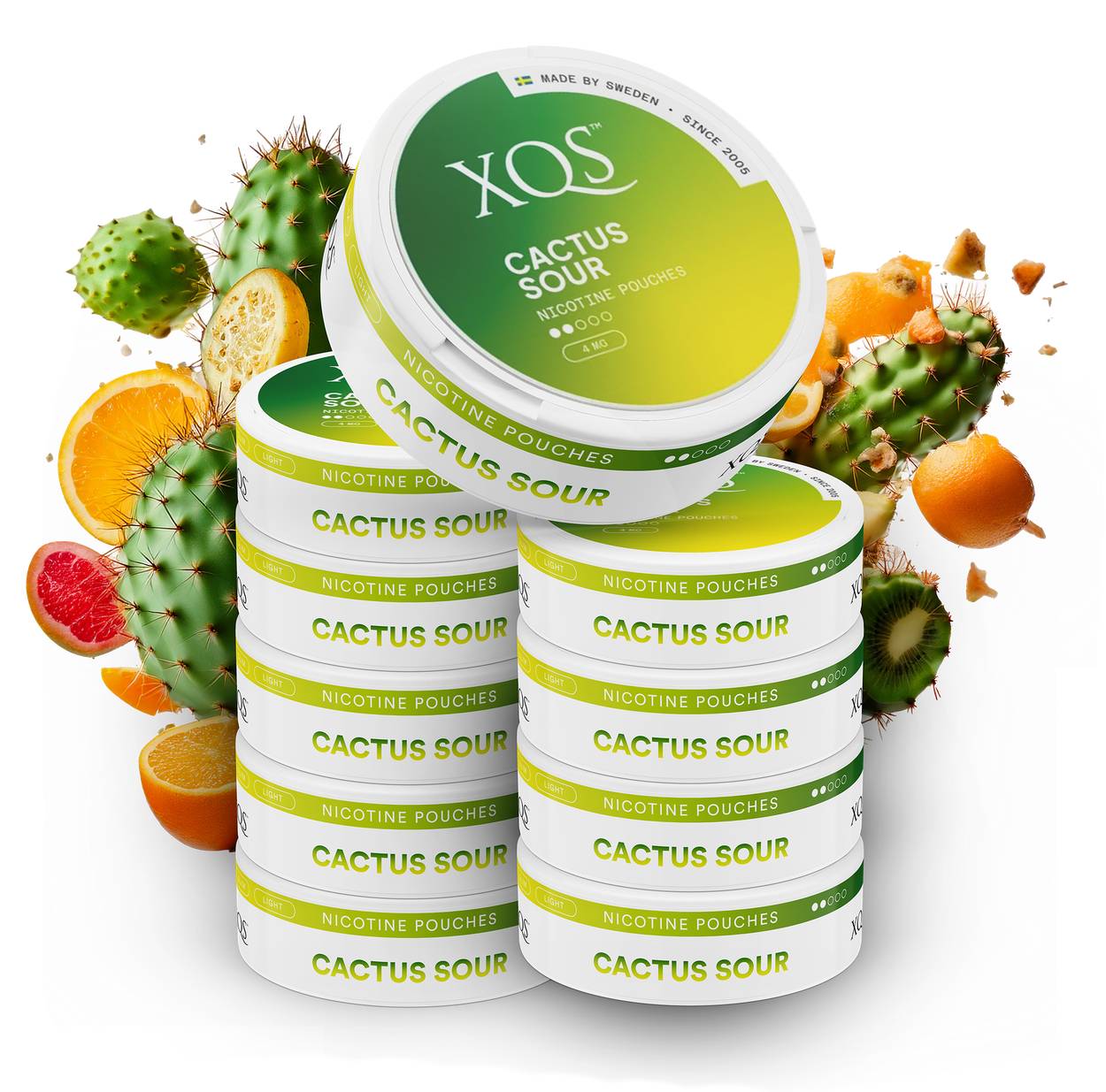 10 Cans XQS Cactus Sour 4mg