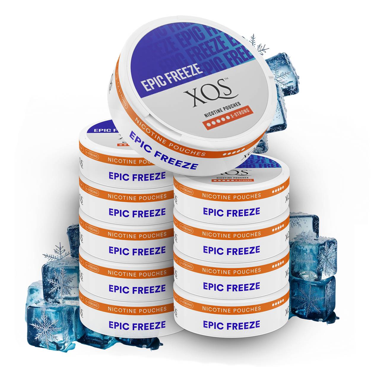 10 Cans XQS Epic Freeze X-Strong