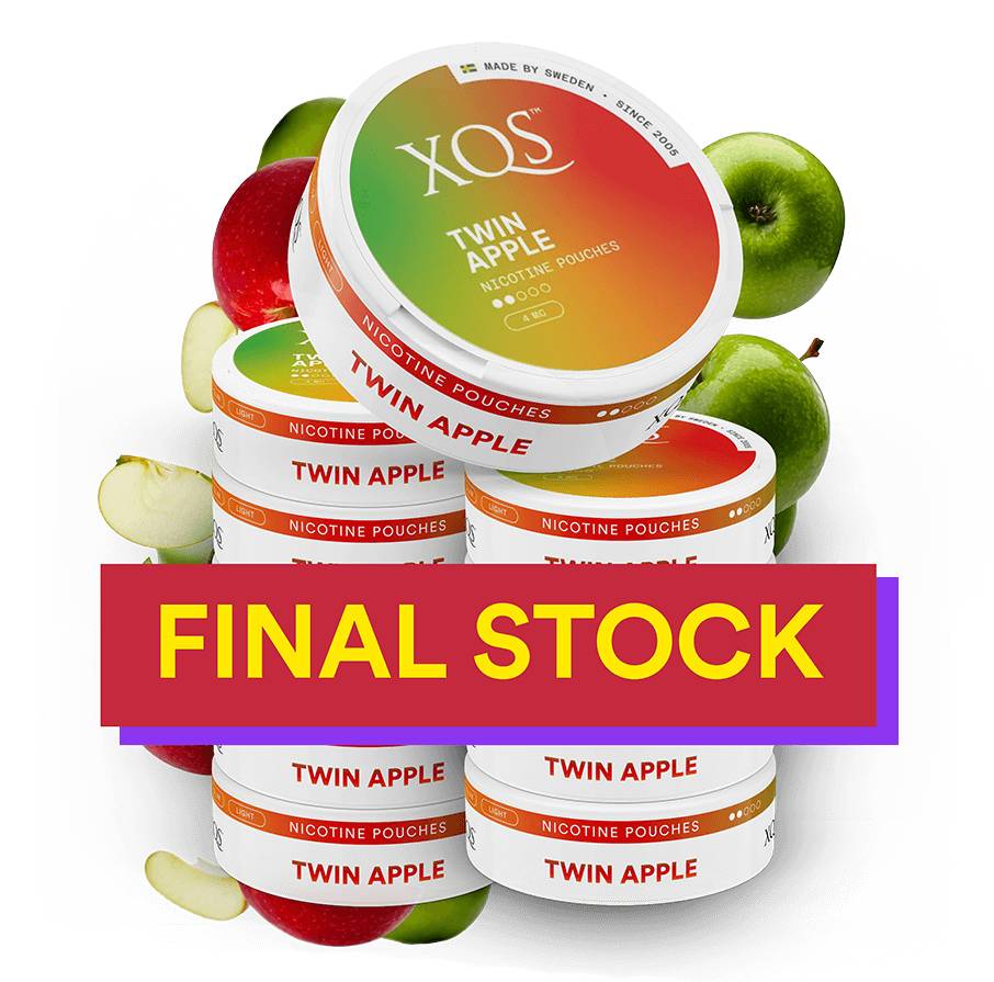 10 Cans XQS Twin Apple 4mg