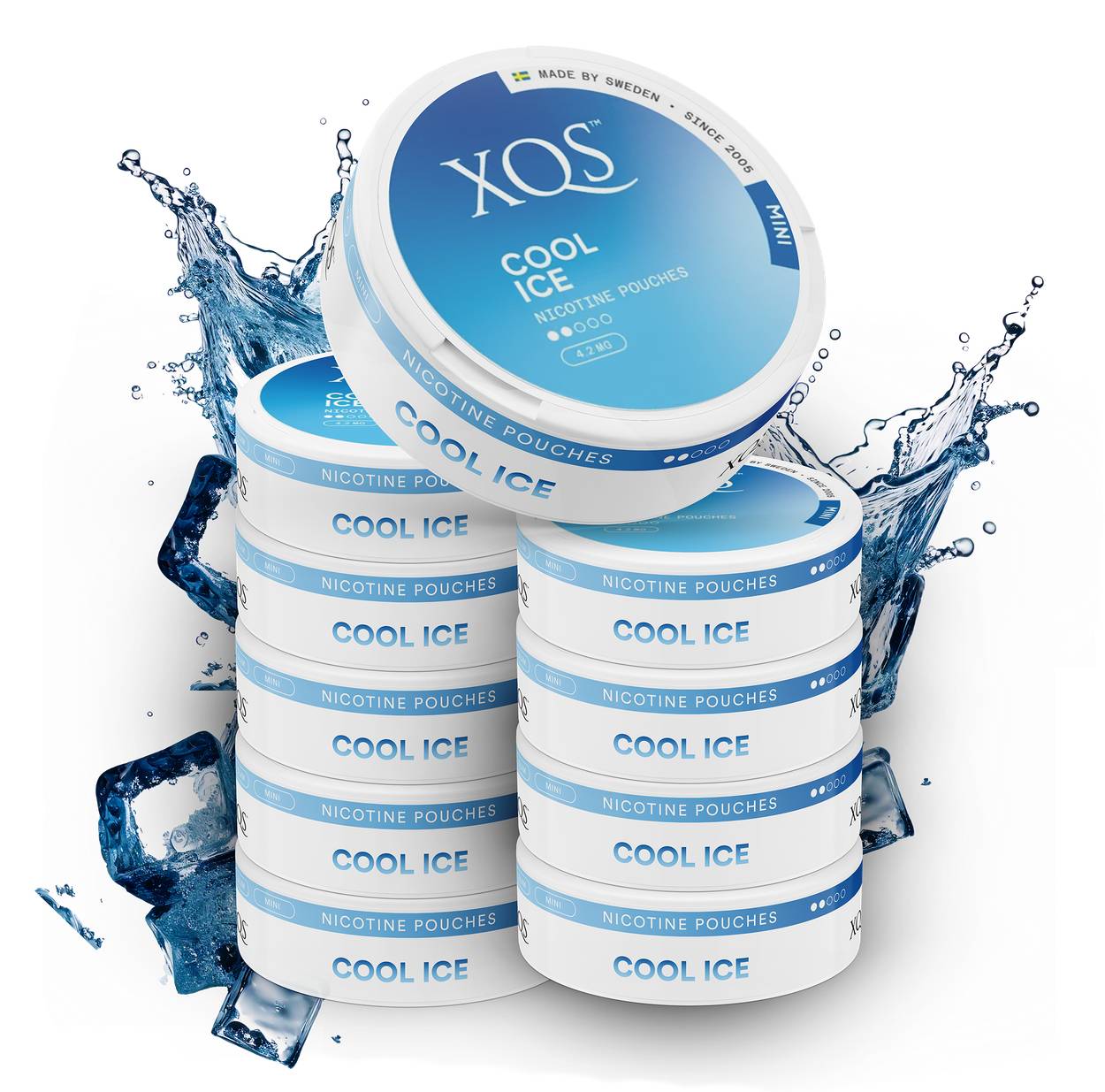 10 Cans XQS Cool Ice Mini