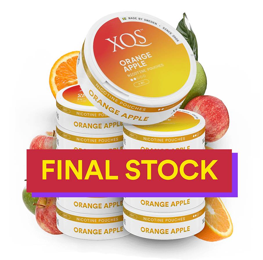 10 Cans XQS Orange Apple 4mg