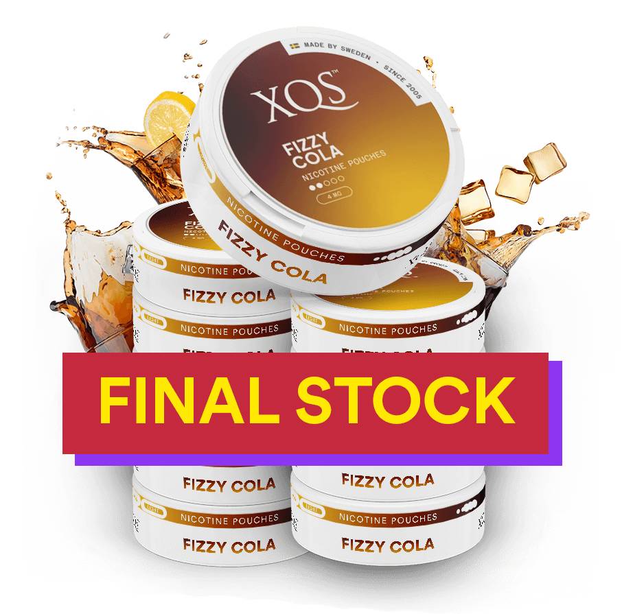 10 Cans XQS Fizzy Cola 4mg