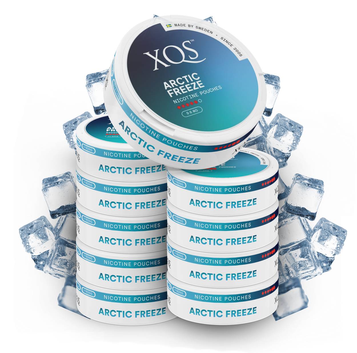 10 Cans XQS Arctic Freeze X-Strong