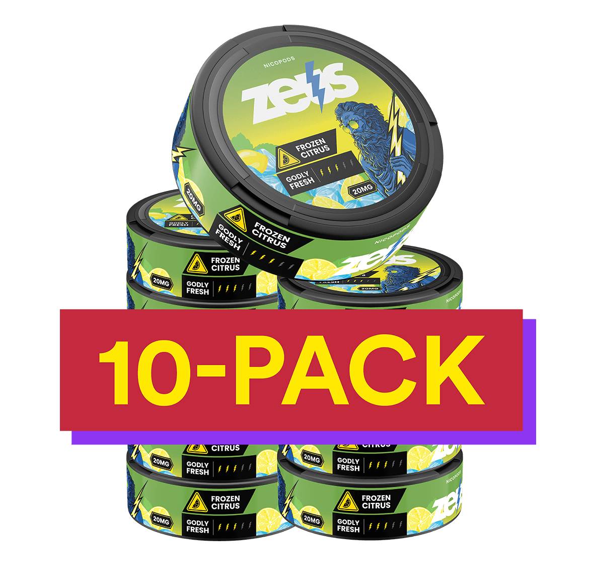 10x ZEUS Frozen Citrus Strong