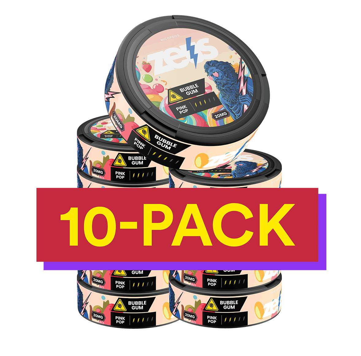 10x ZEUS Bubble Gum Strong