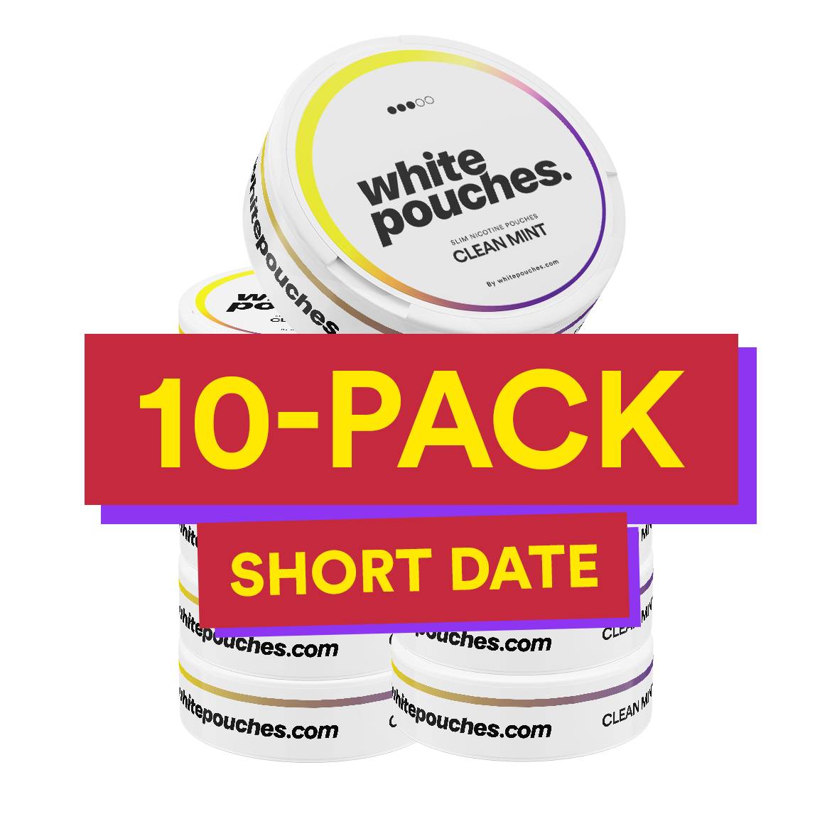 10x Whitepouches Clean Mint Regular