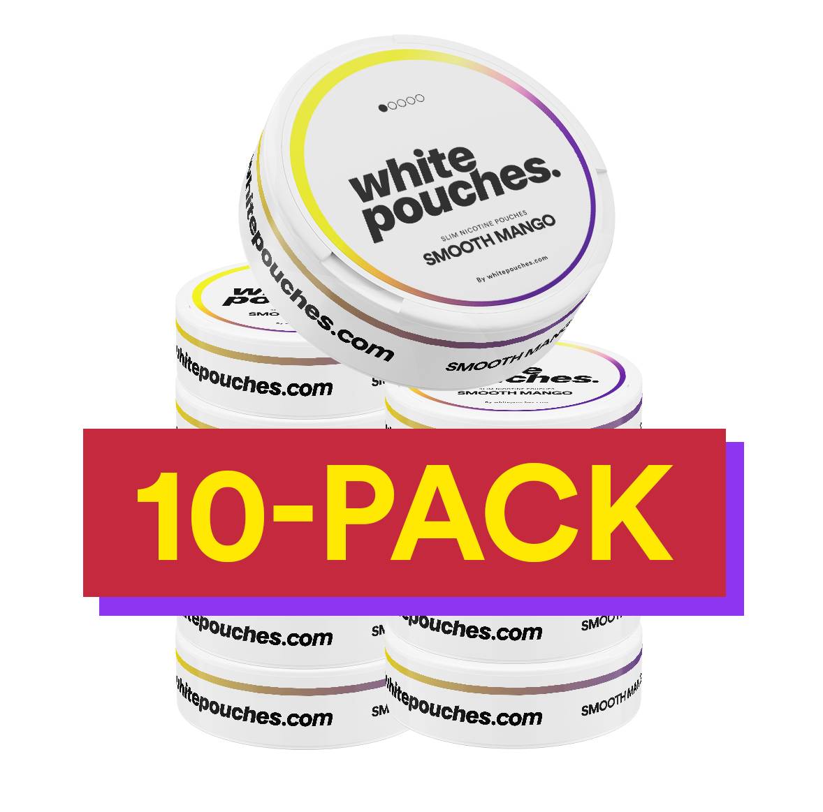 10x Whitepouches Smooth Mango Light