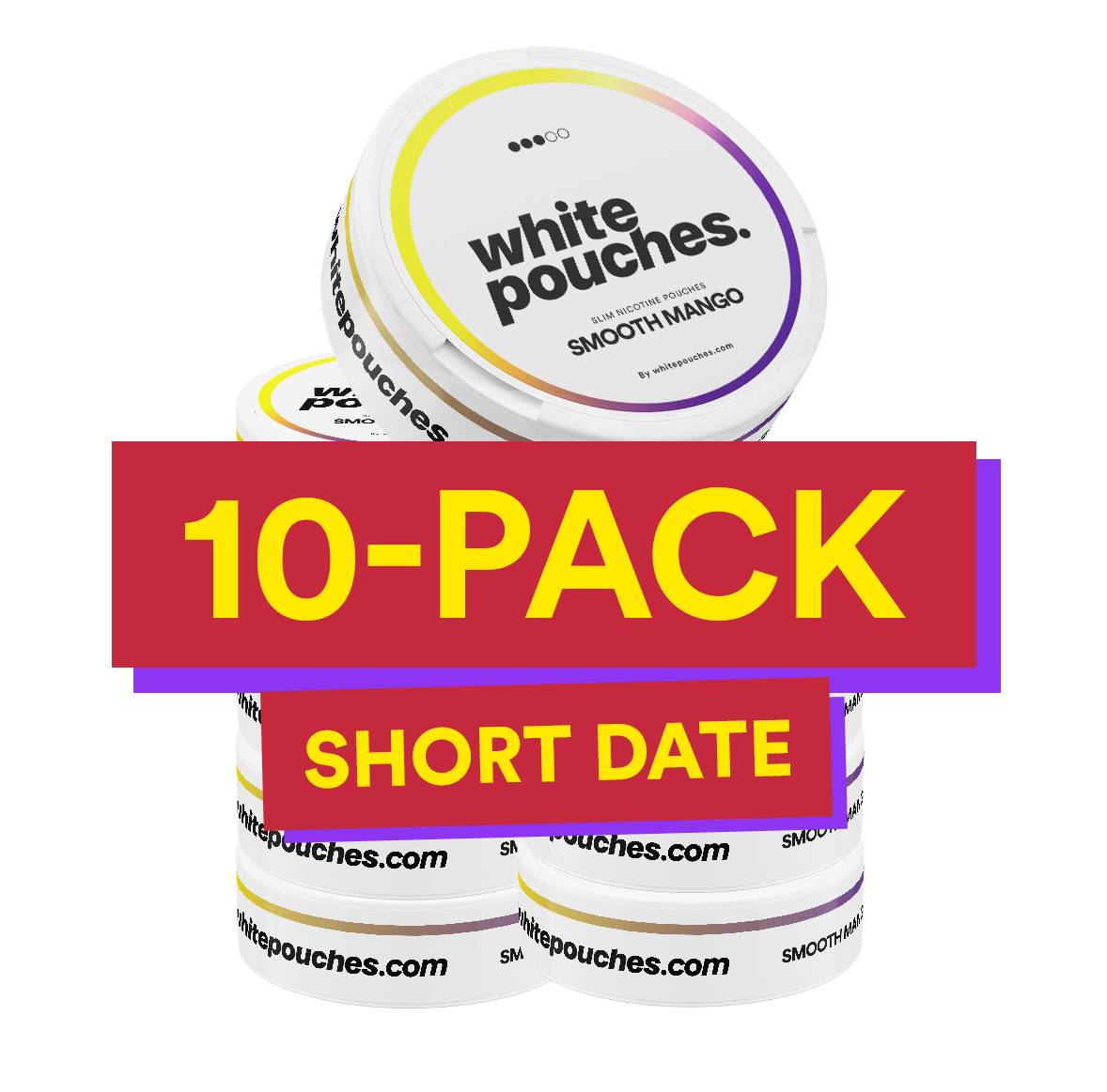 10x Whitepouches Smooth Mango Regular