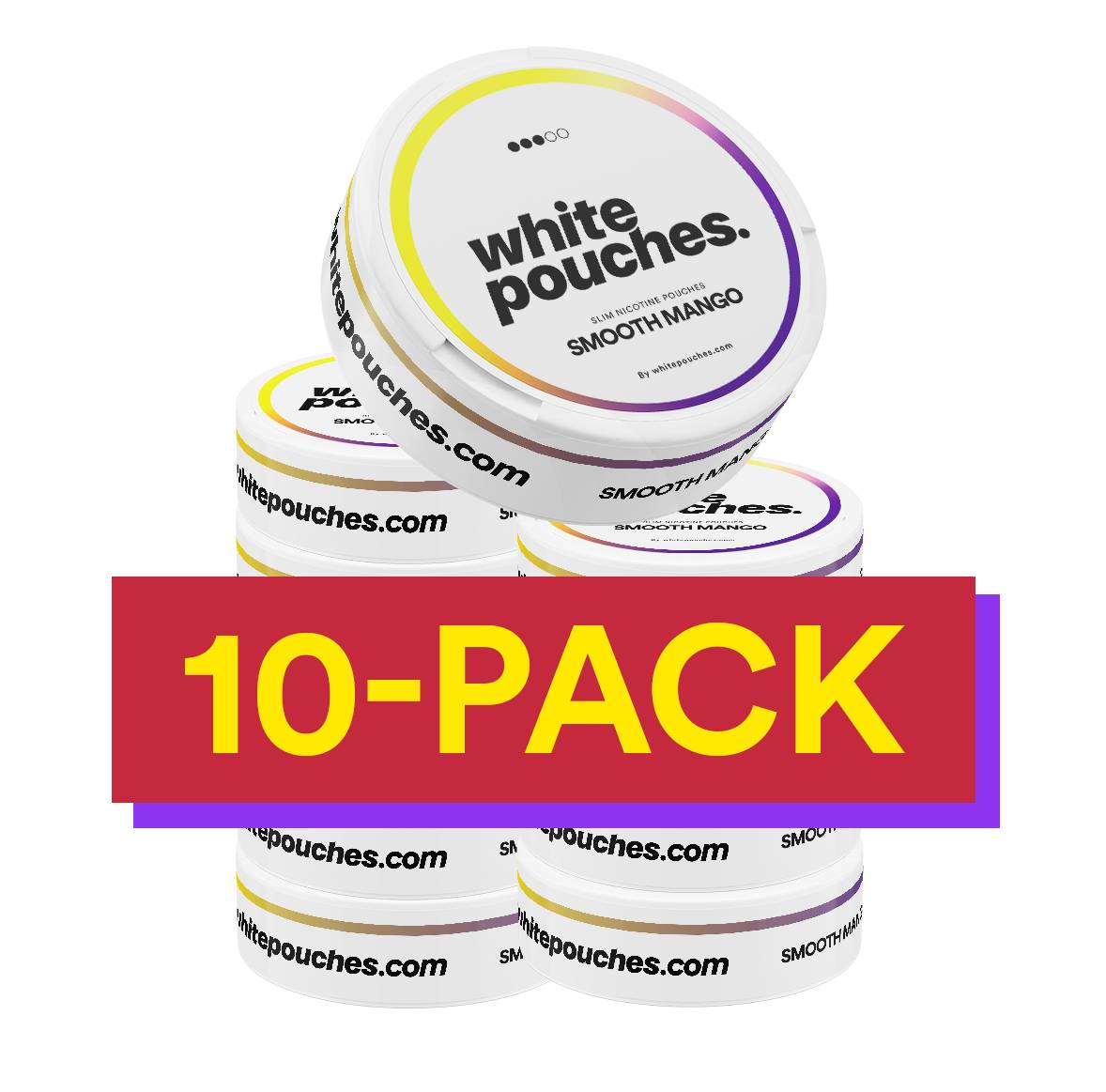 10x Whitepouches Smooth Mango Regular