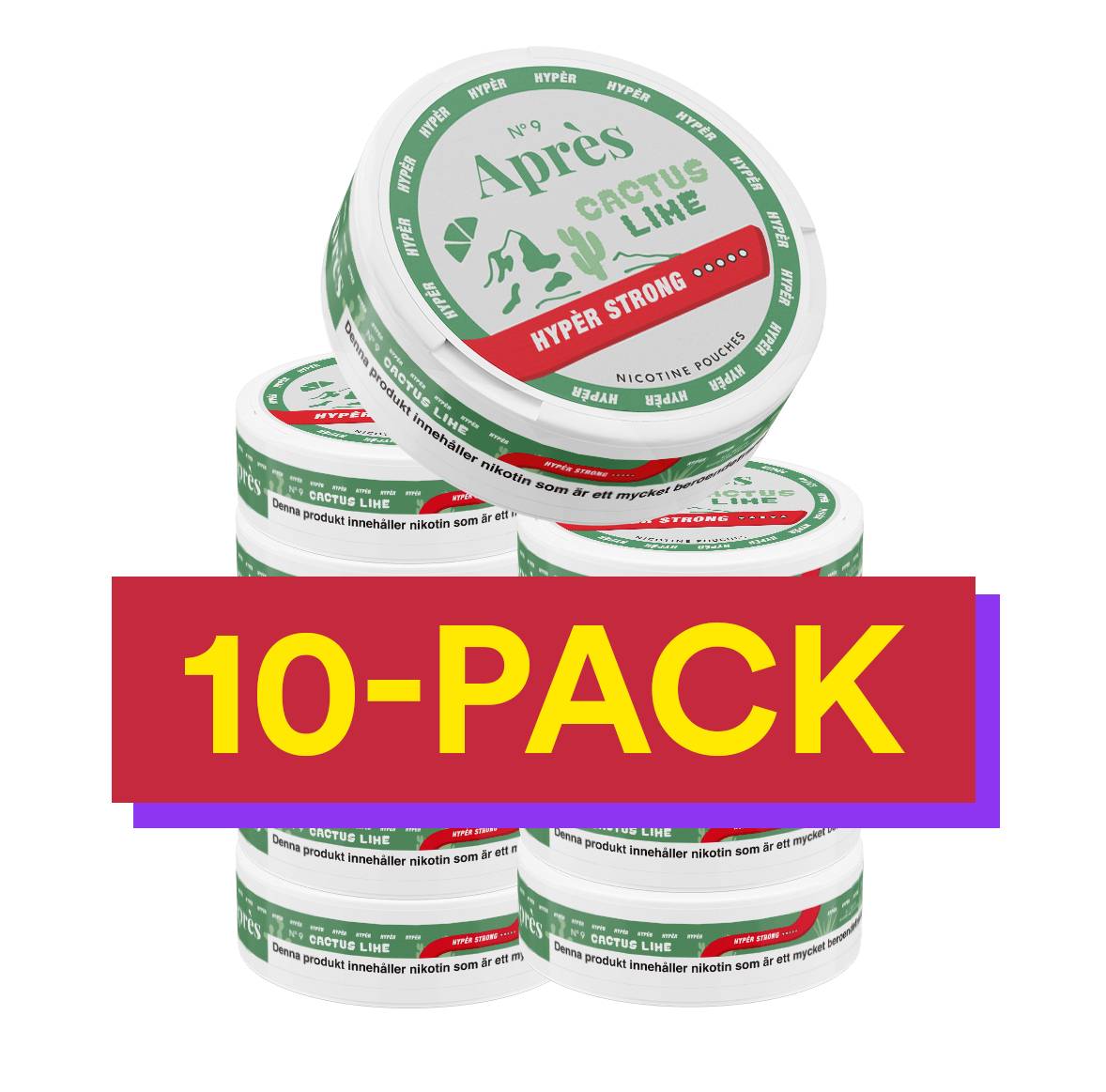 10x No.9 Après Cactus Lime - Hypèr Strong