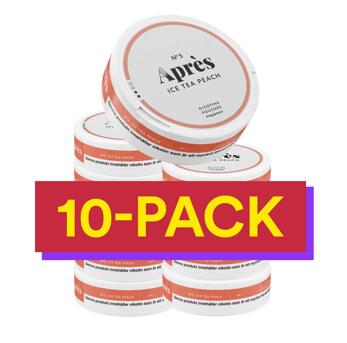 10x No.5 Après Ice Tea Peach - 4 mg Light