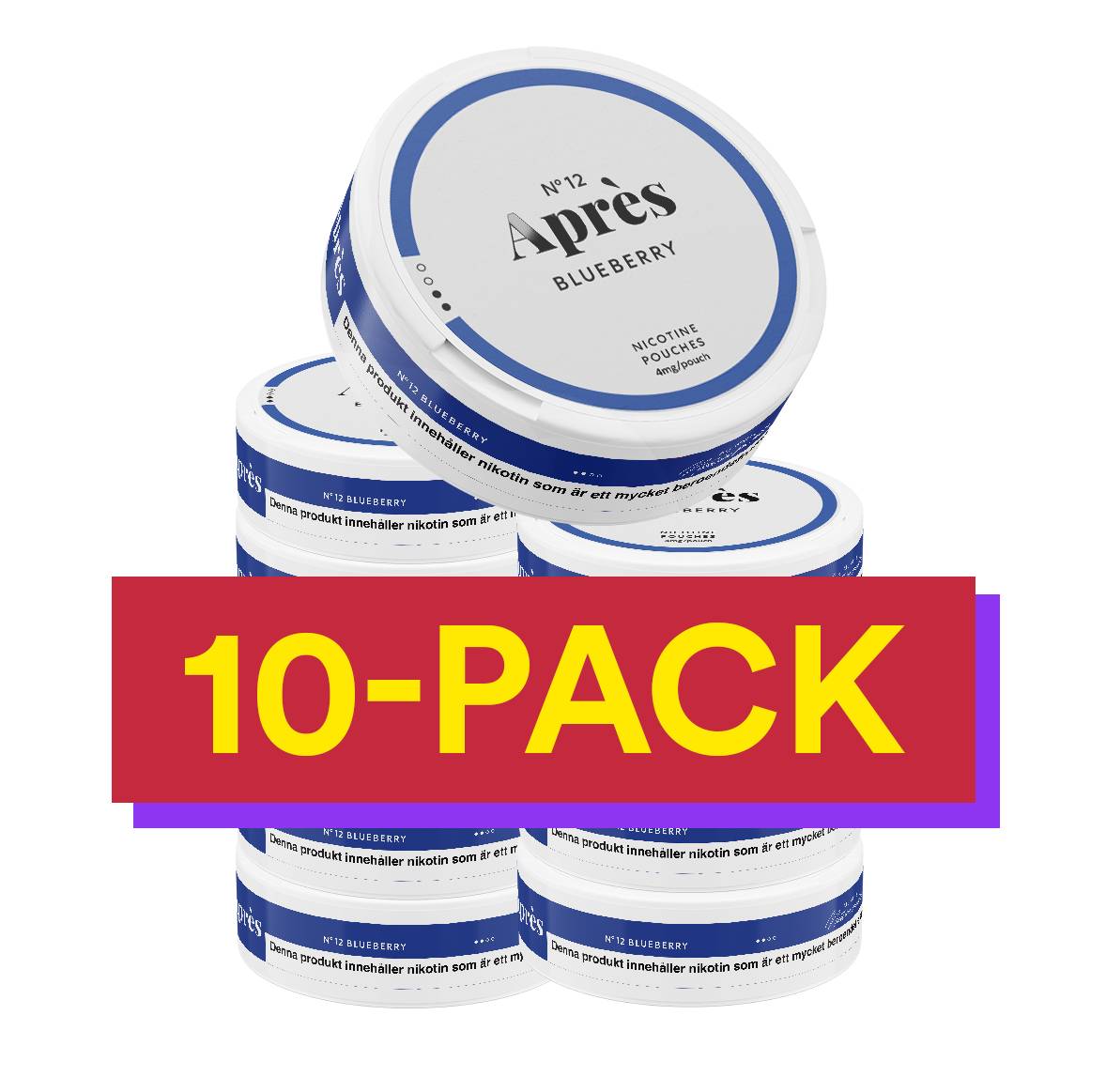 10x No.12 Après Blueberry - 4 mg Light