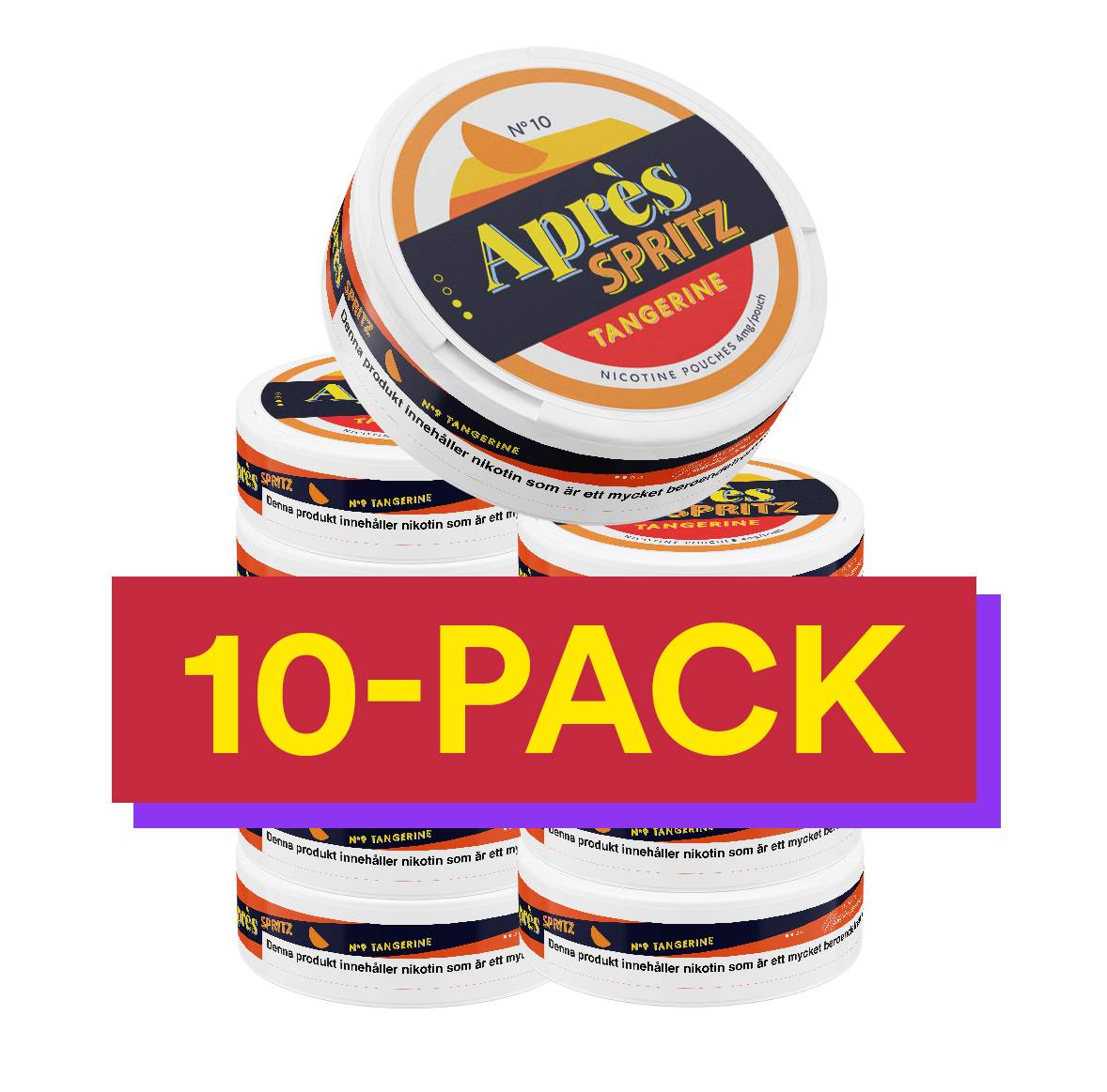 10x No.10 Après Tangerine Spritz - 4 mg Light