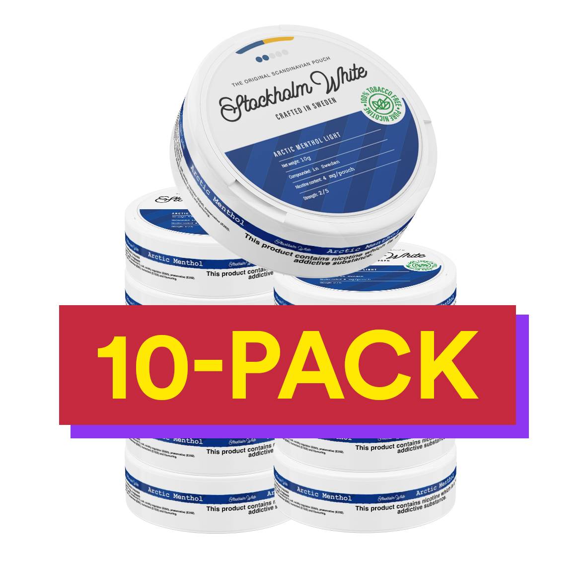10x Stockholm White Arctic Menthol Light