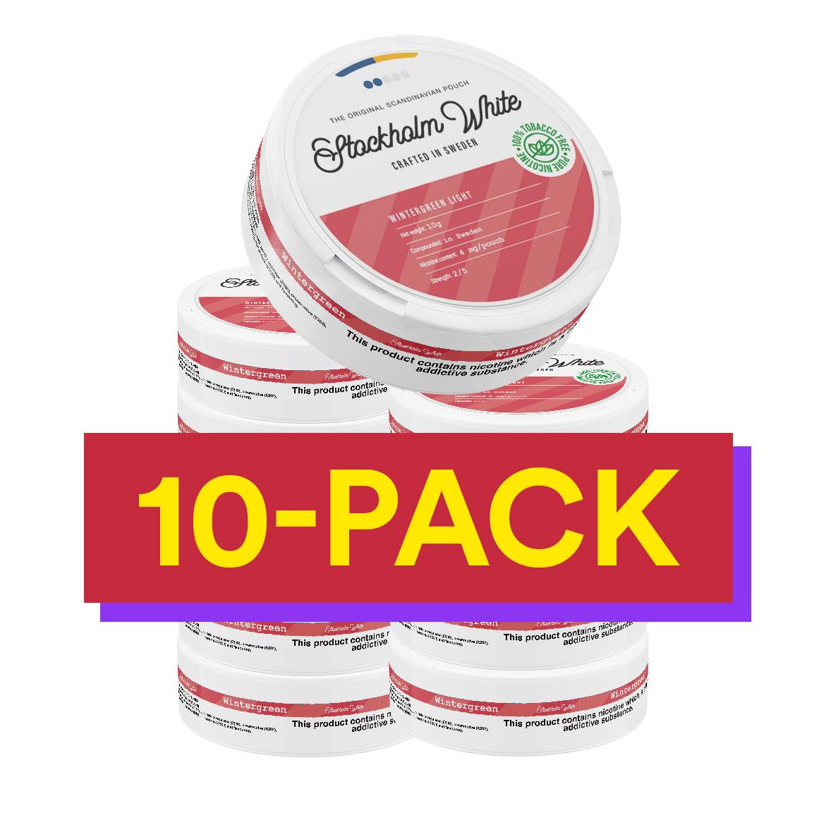 10x Stockholm White Wintergreen Light