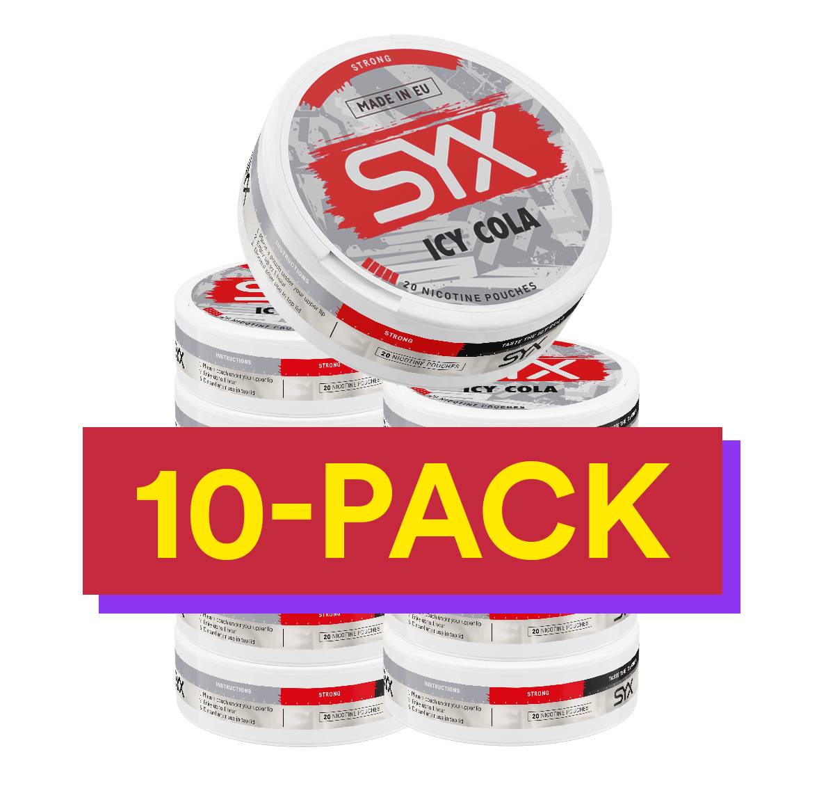 10x SYX Icy Cola Strong