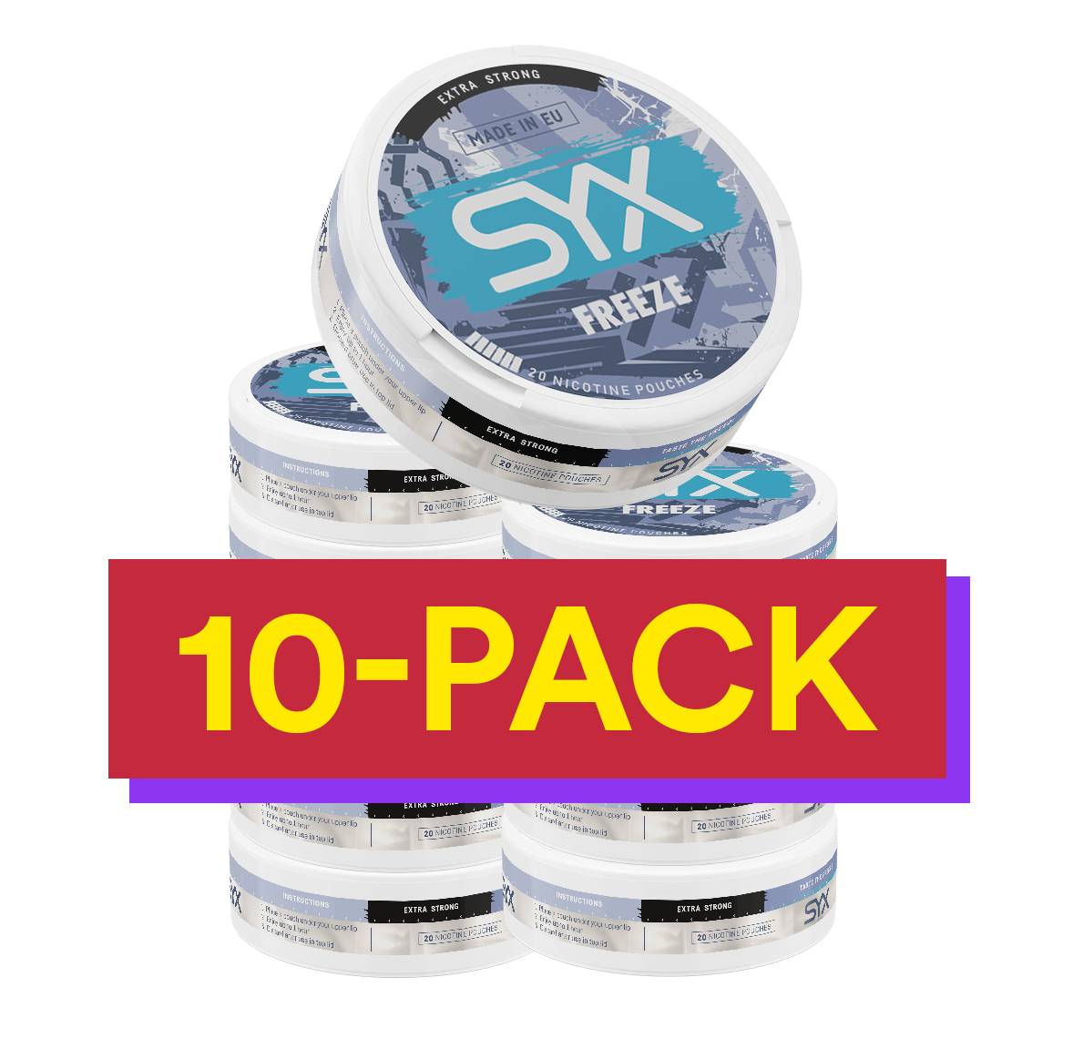 10x SYX Freeze Xtra Strong