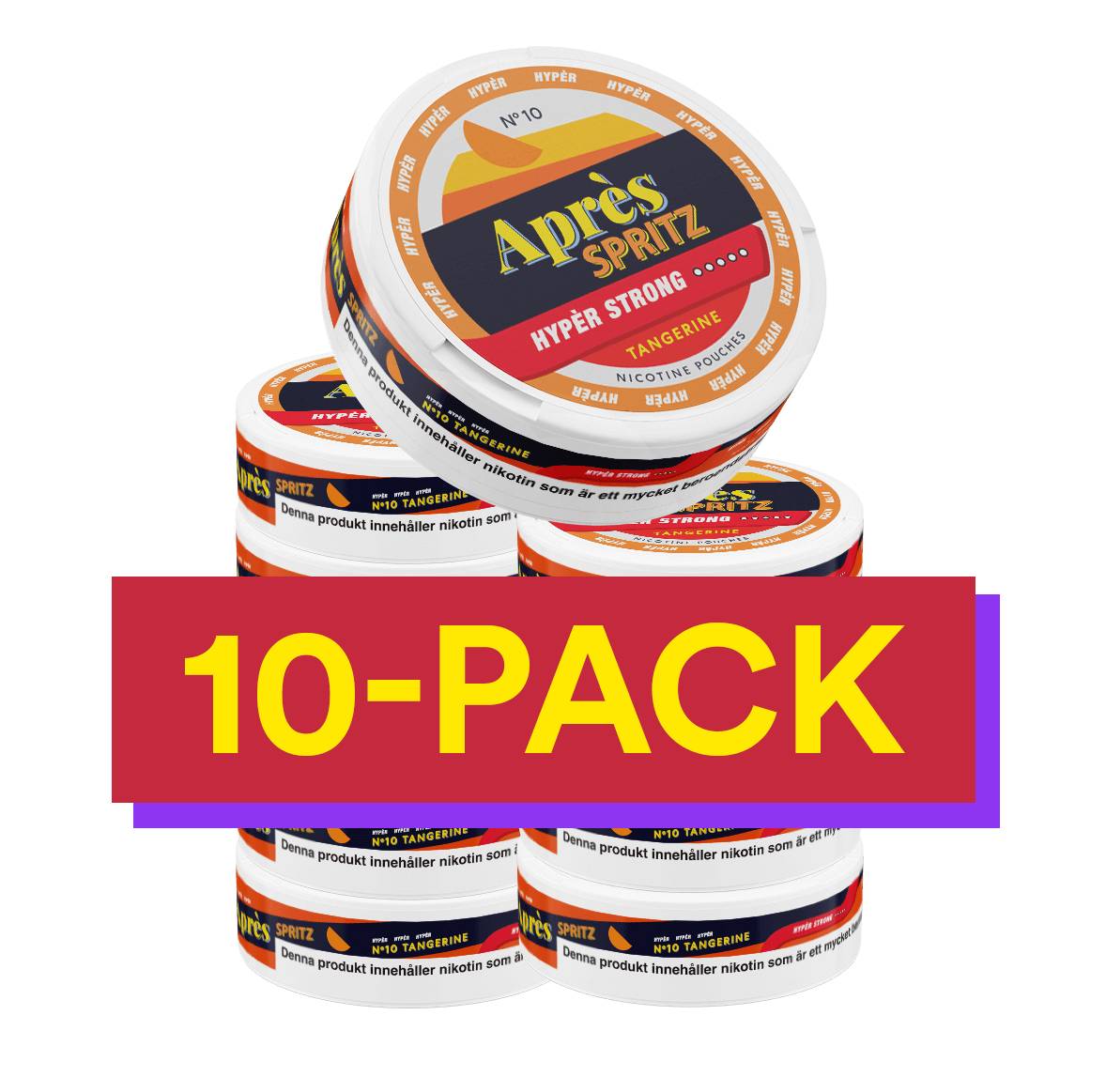 10x No.10 Après Tangerine Spritz - Hypèr Strong