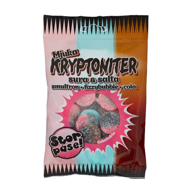 Mjuka Kryptoninter Smultron•Fizzybubble•Cola