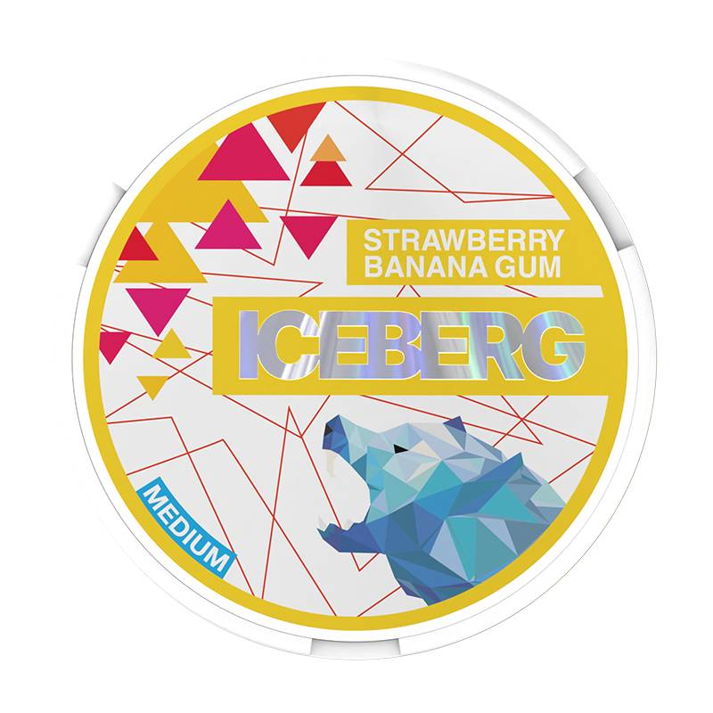 Iceberg Strawberry Banana Gum Medium