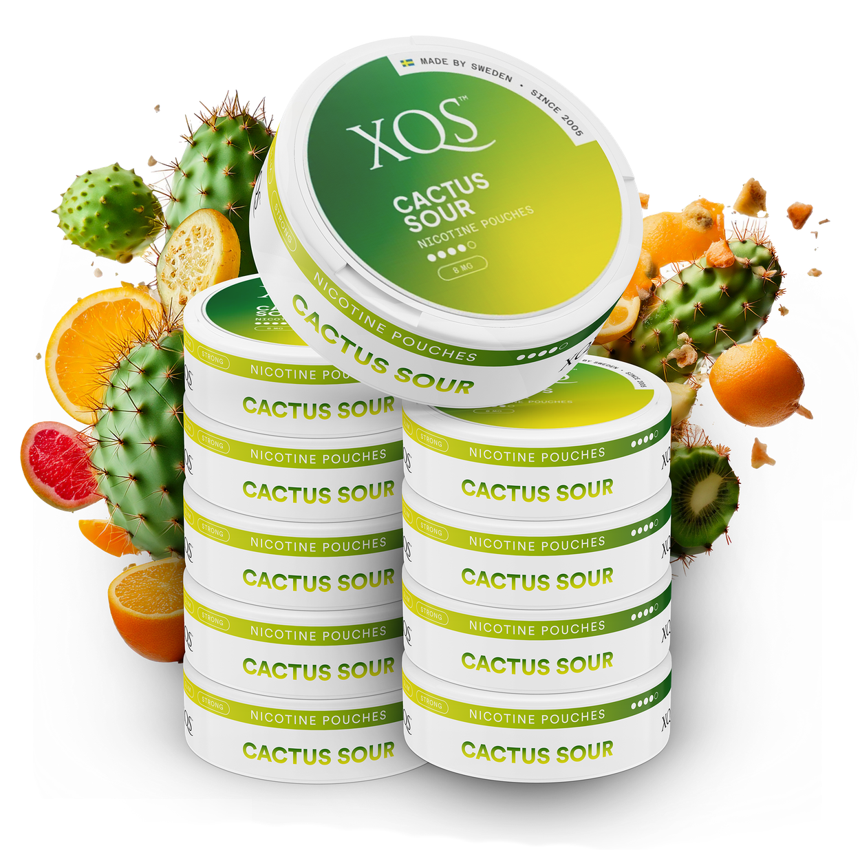 10 Cans XQS Cactus Sour Strong