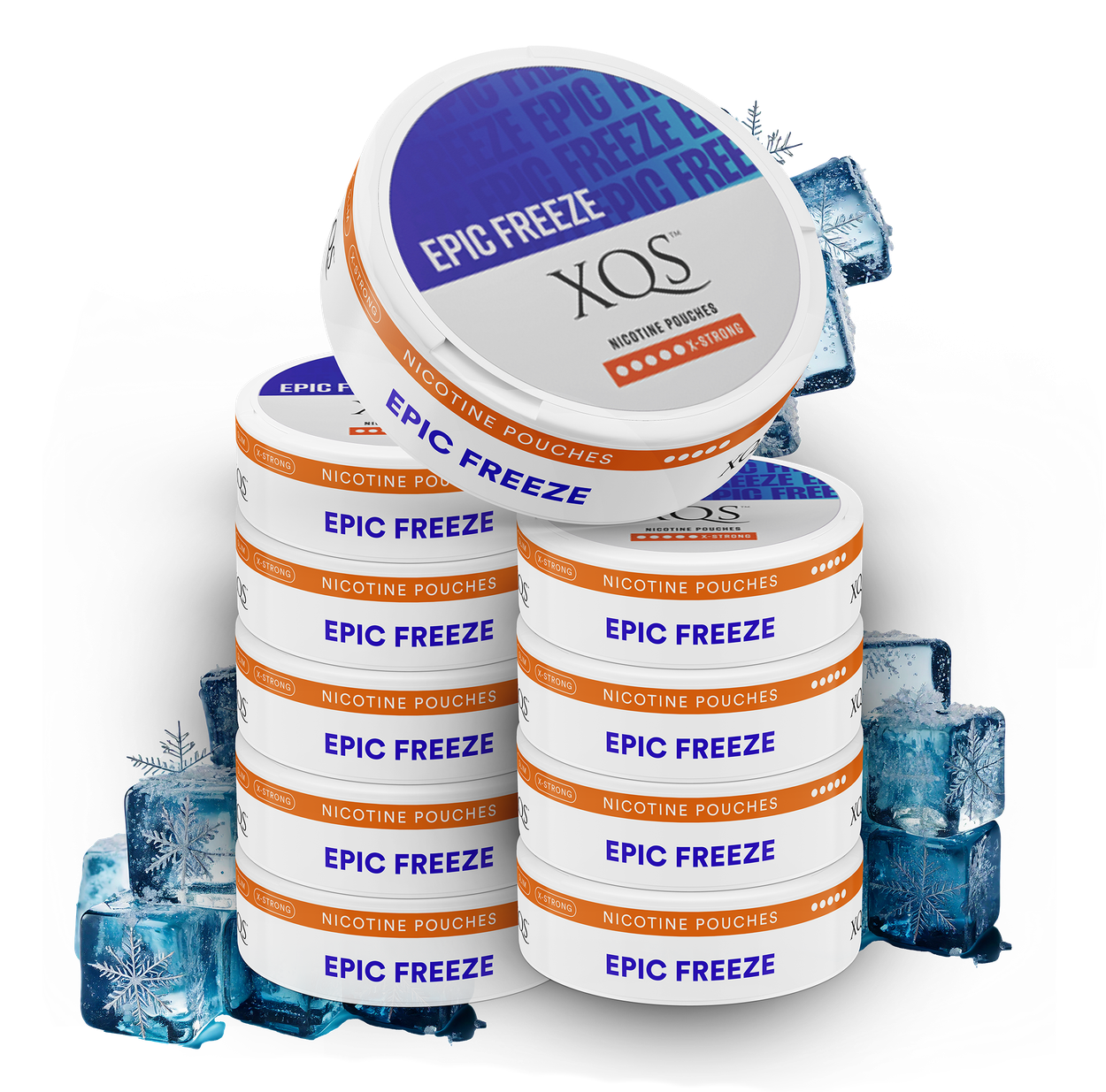 10 Cans XQS Epic Freeze X-Strong