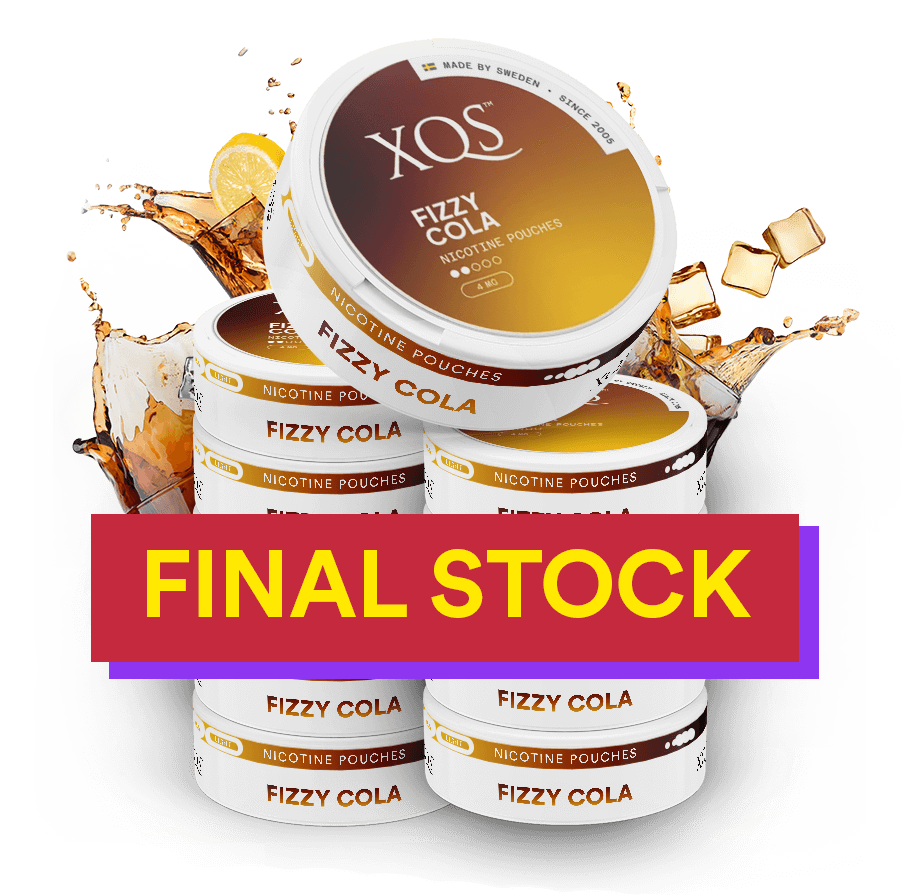 10 Cans XQS Fizzy Cola 4mg