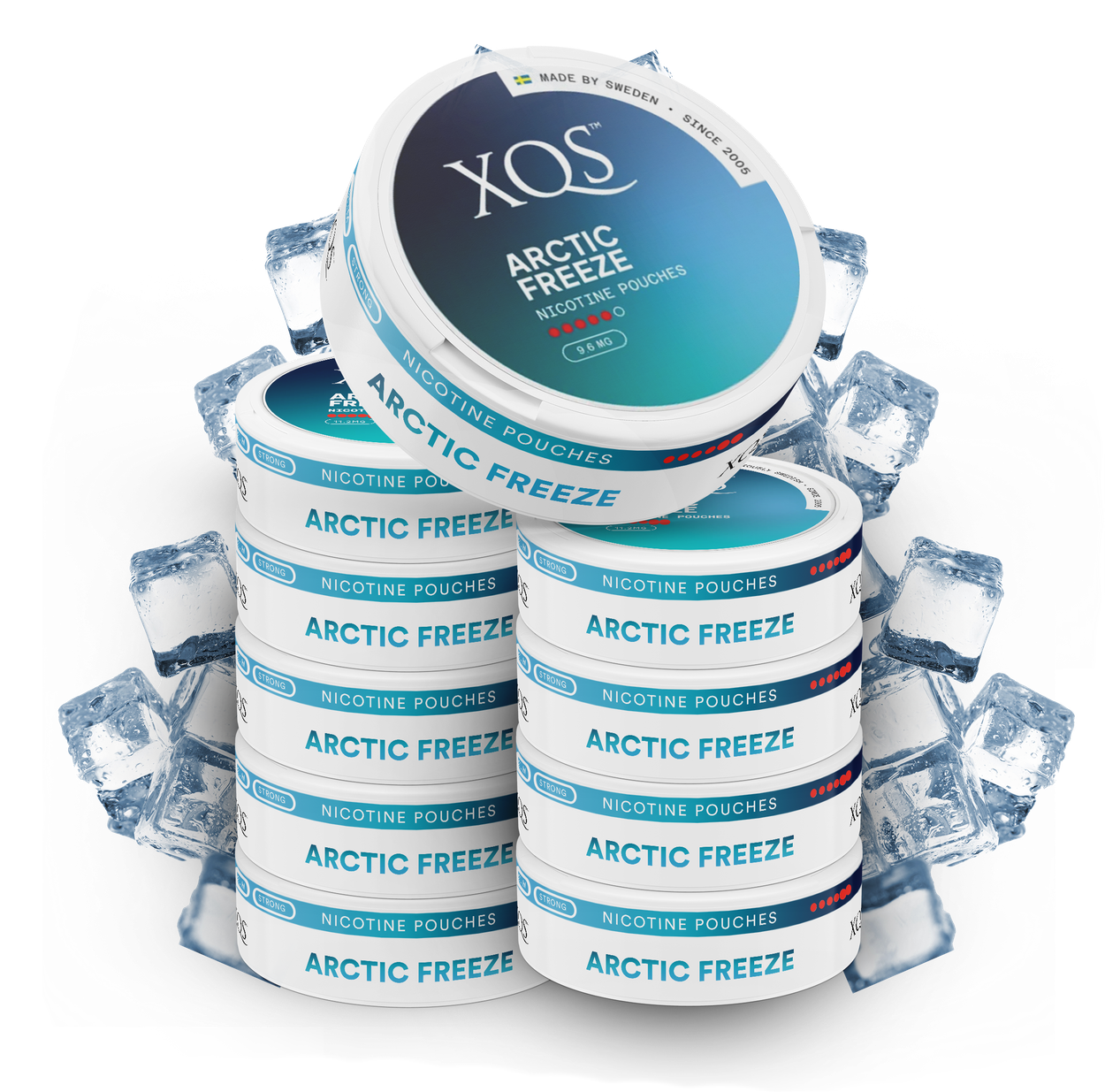 10 Cans XQS Arctic Freeze X-Strong