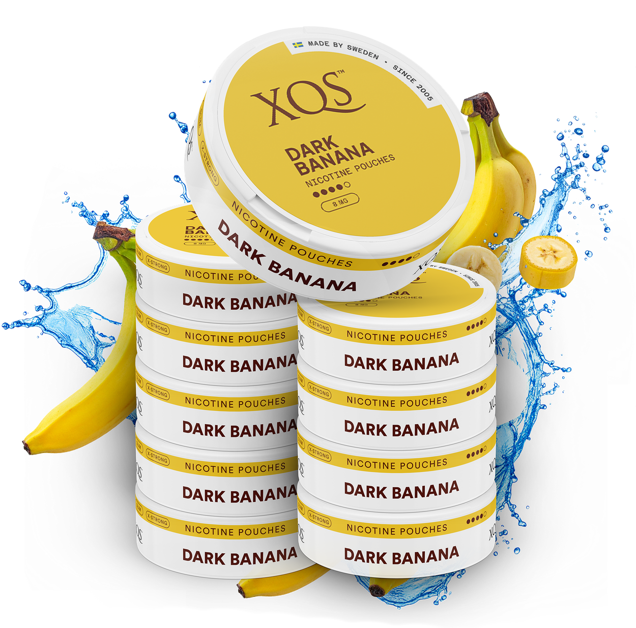 10 Cans XQS Dark Banana Strong