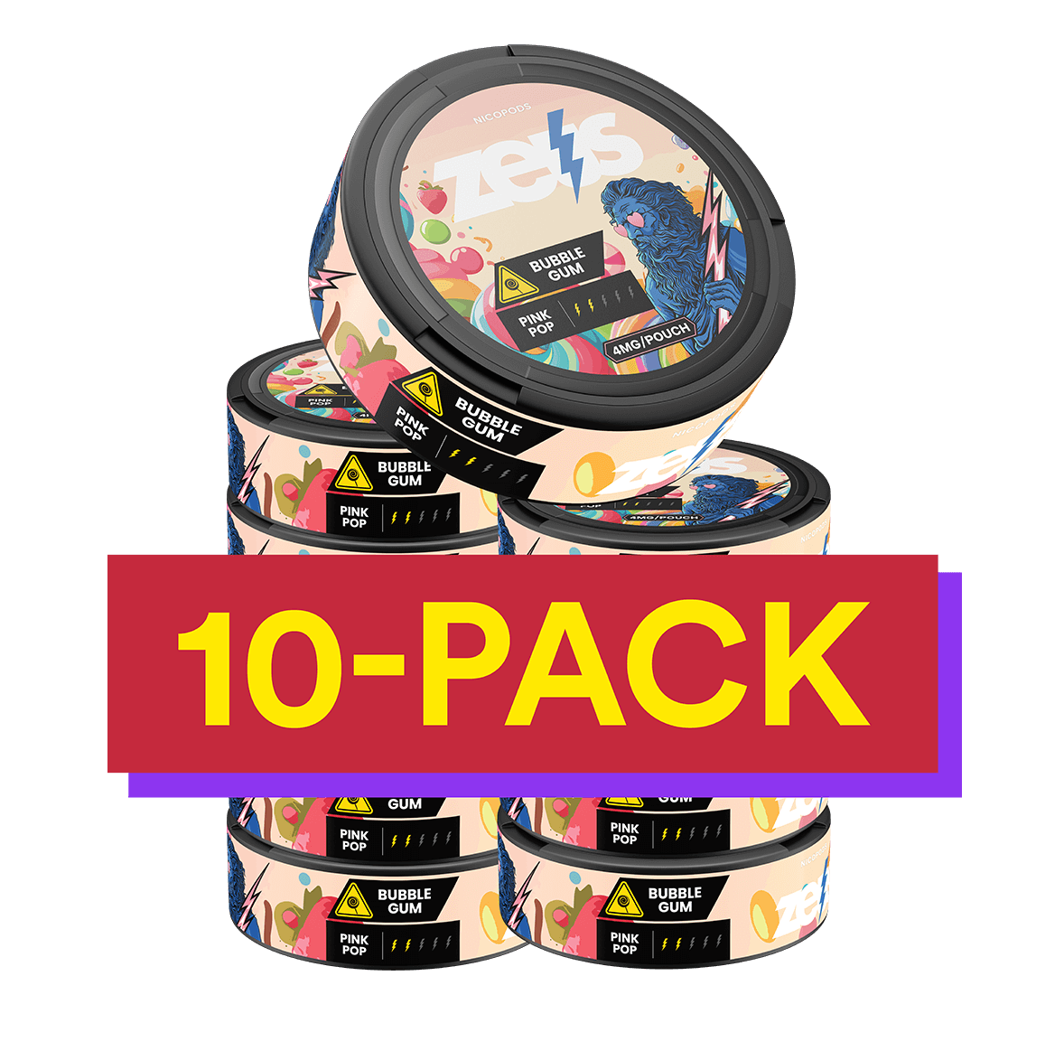 10x ZEUS Bubble Gum Light