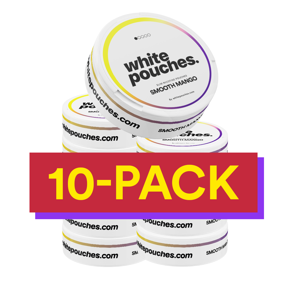 10x Whitepouches Smooth Mango Light