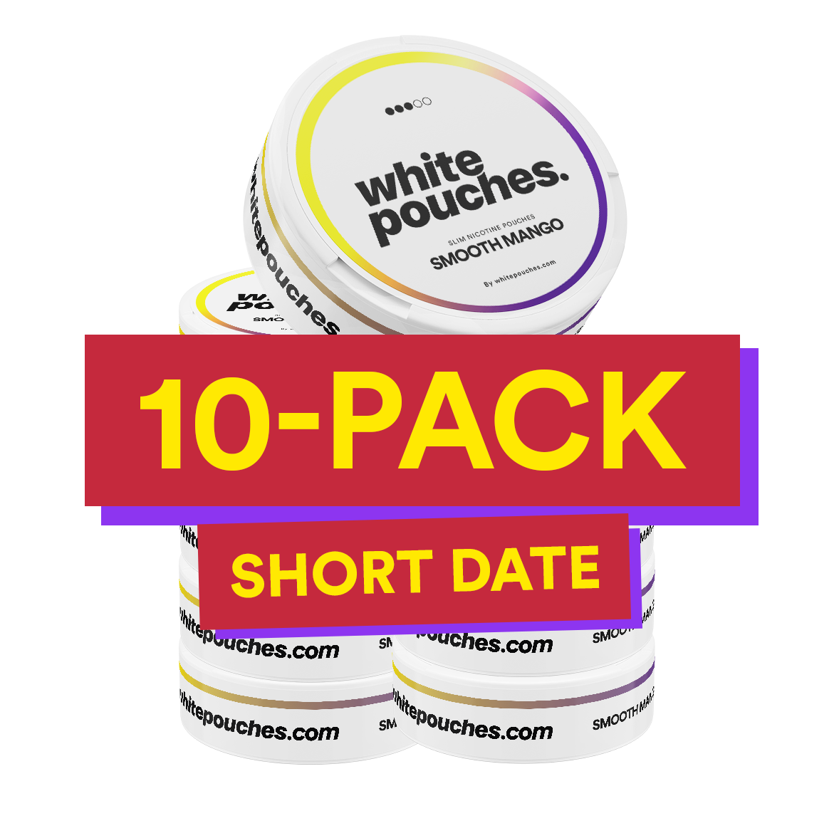 10x Whitepouches Smooth Mango Regular