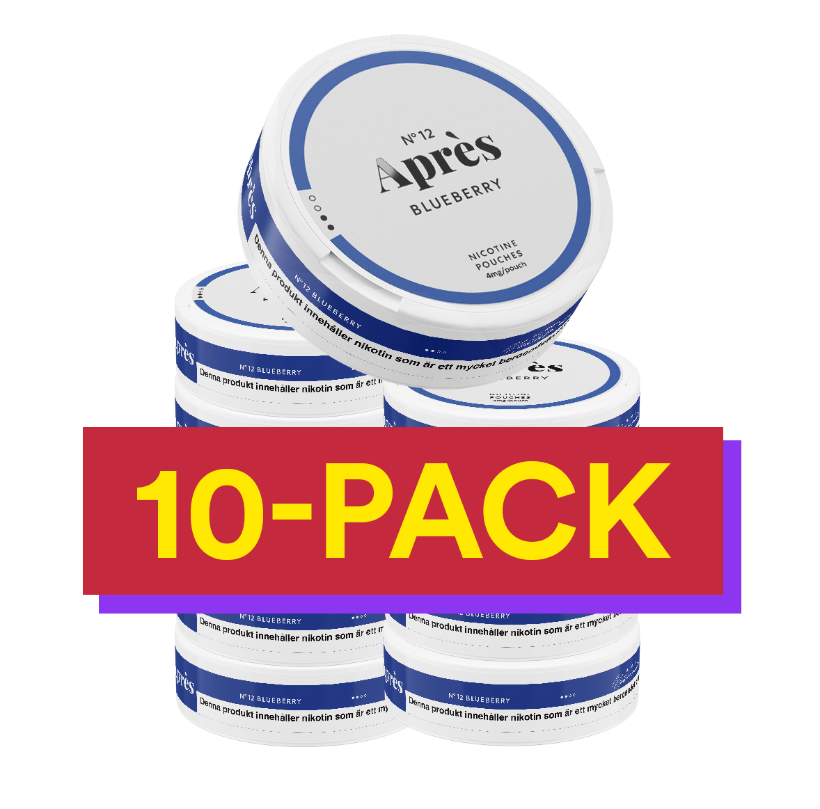 10x No.12 Après Blueberry - 4 mg Light