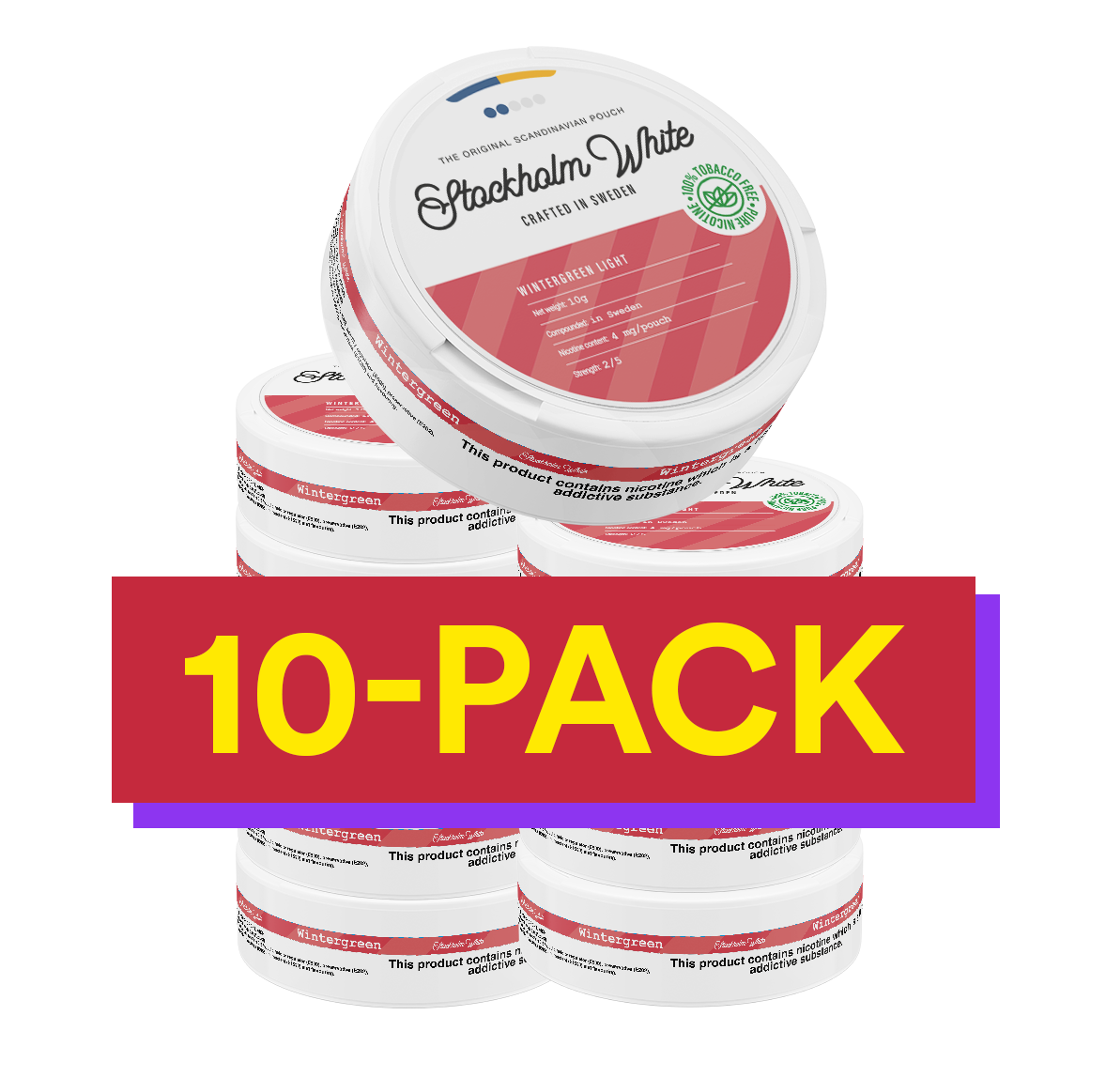 10x Stockholm White Wintergreen Light