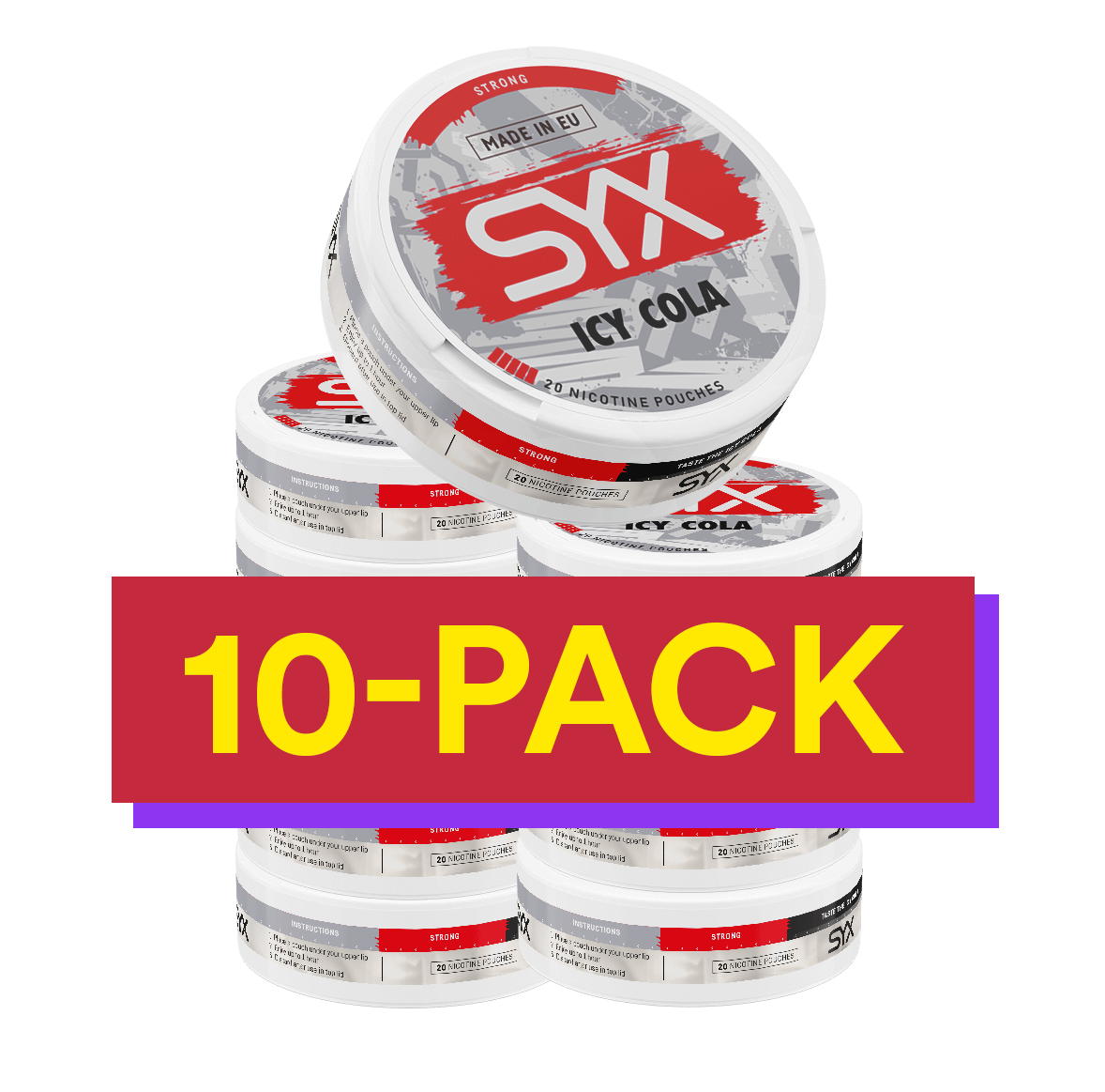10x SYX Icy Cola Strong