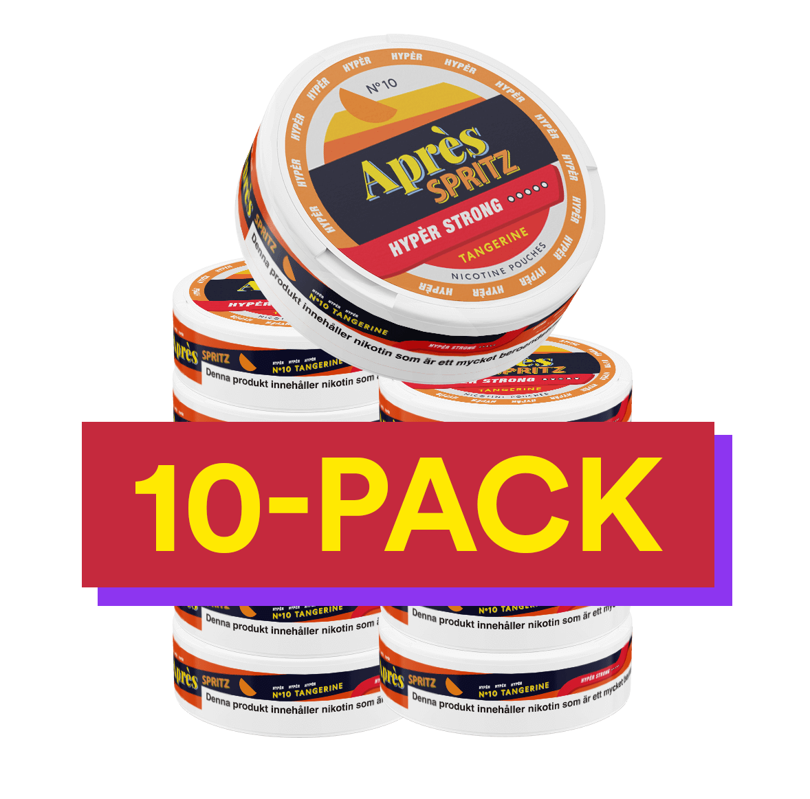 10x No.10 Après Tangerine Spritz - Hypèr Strong