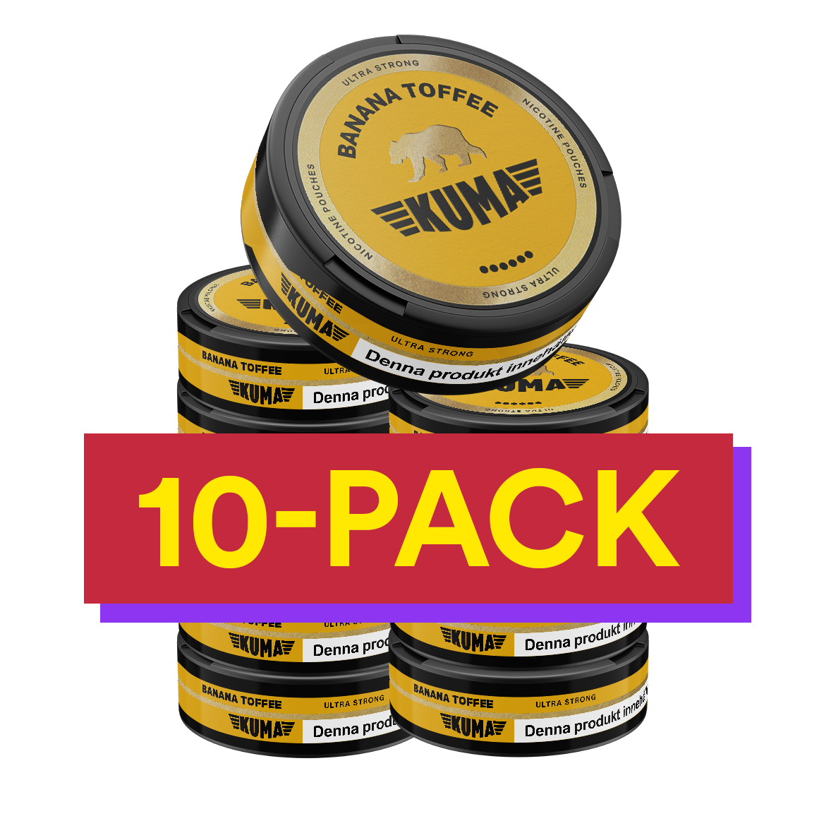 10x Kuma Banana Toffee - Ultra Strong