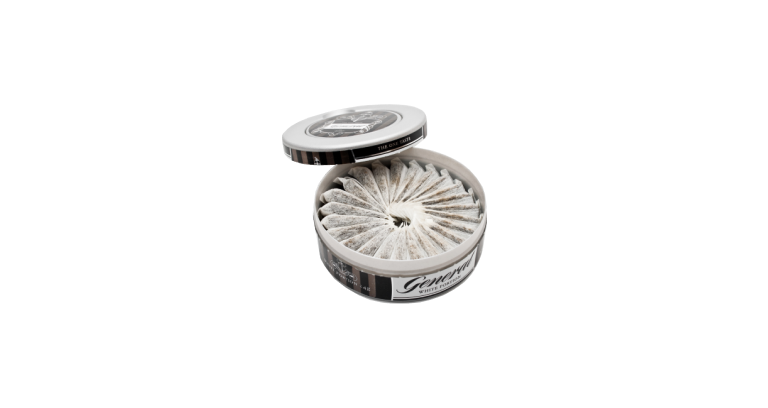 Verpakking met snus in zakjes